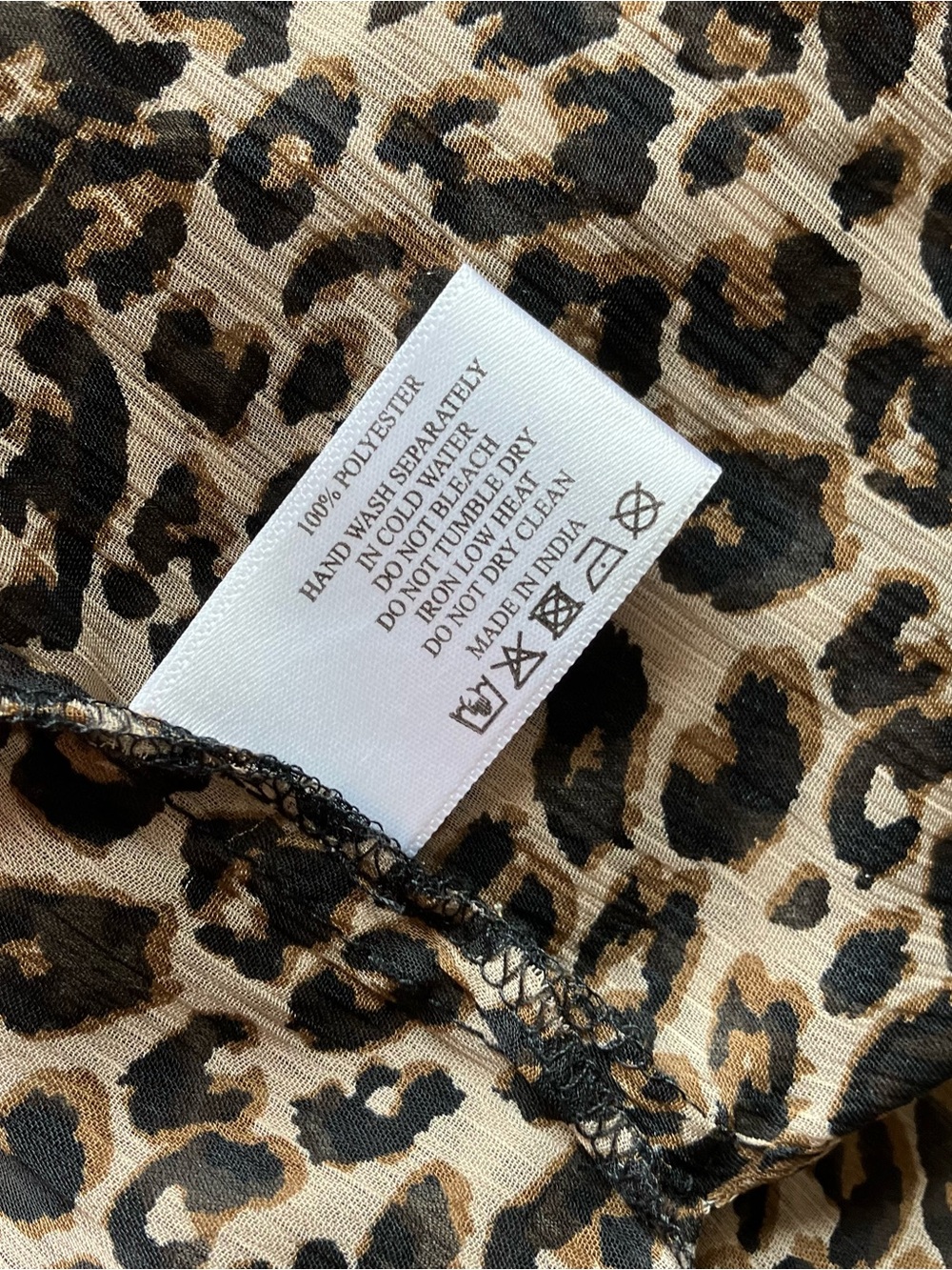 America & Beyond Leopard Print Maxi Cover Up Boho Beach Resort Dress size Medium - Picture 5 of 9
